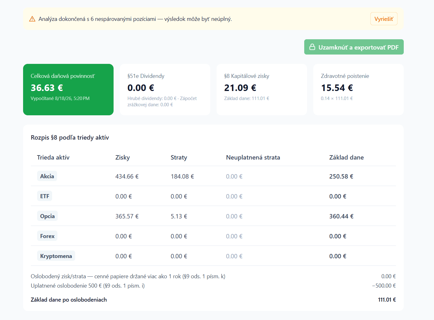 Taxify — dane jednoducho a efektívne